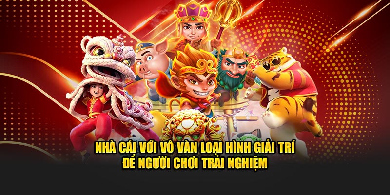 Nhà cái với vô vàn loại hình giải trí để người chơi trải nghiệm